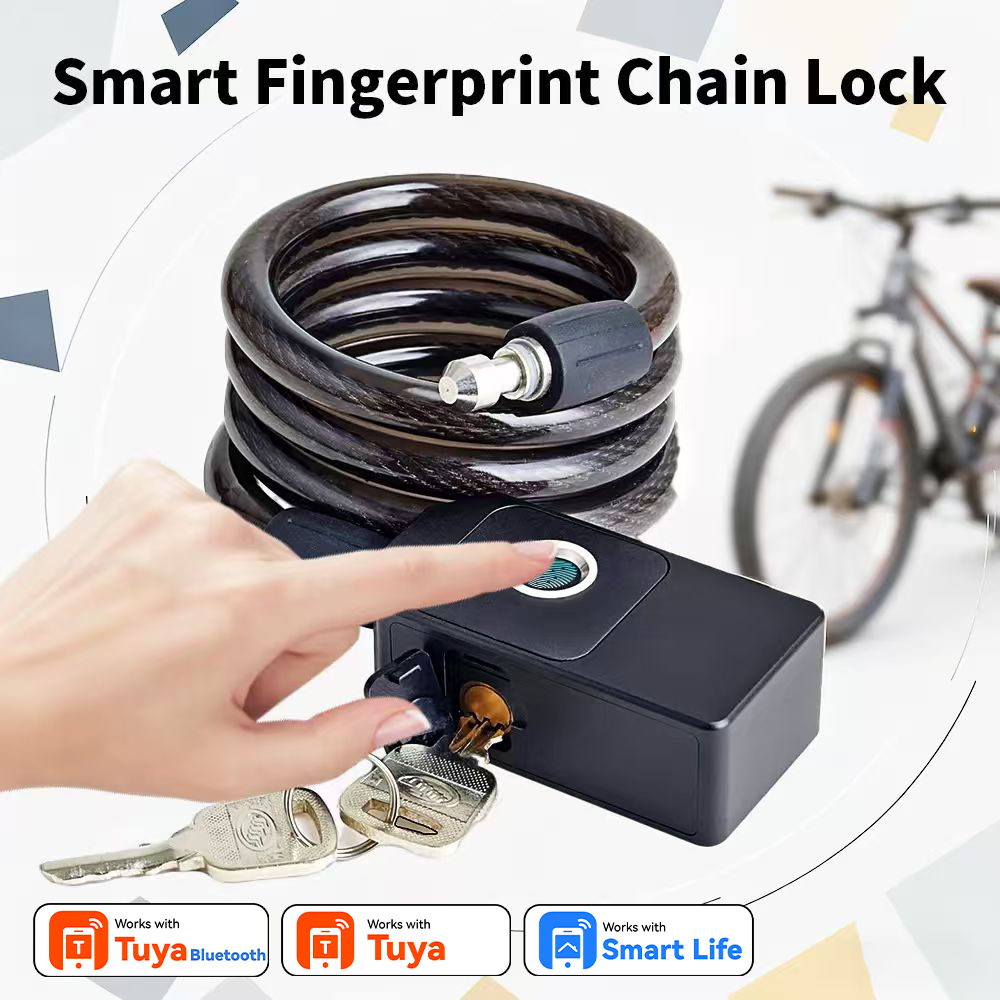 Security Chain Door - قفل ذكي بتقنية البلوتوث وبصمة الإصبع