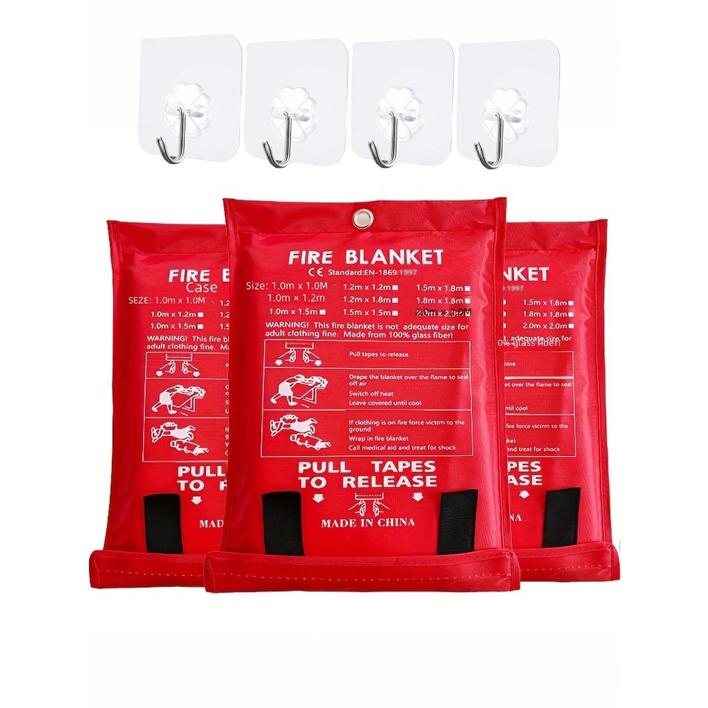 Fire Blanket Kitchen - بطانية حريق 39.37 × 39.37 بوصة