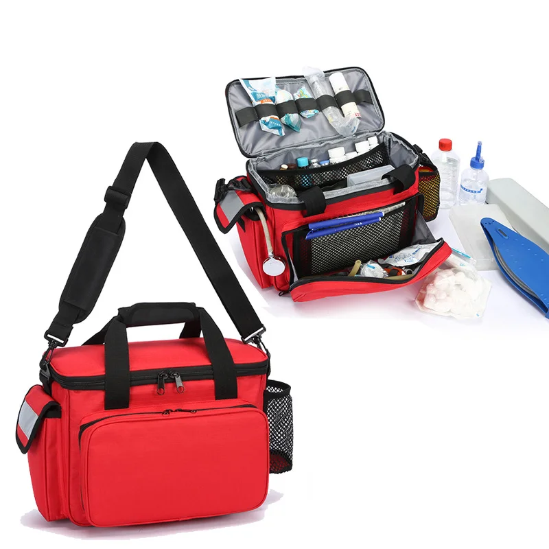 First Aid Bag Kit - حقيبة إسعافات أولية محمولة للاستخدام الخارجي،