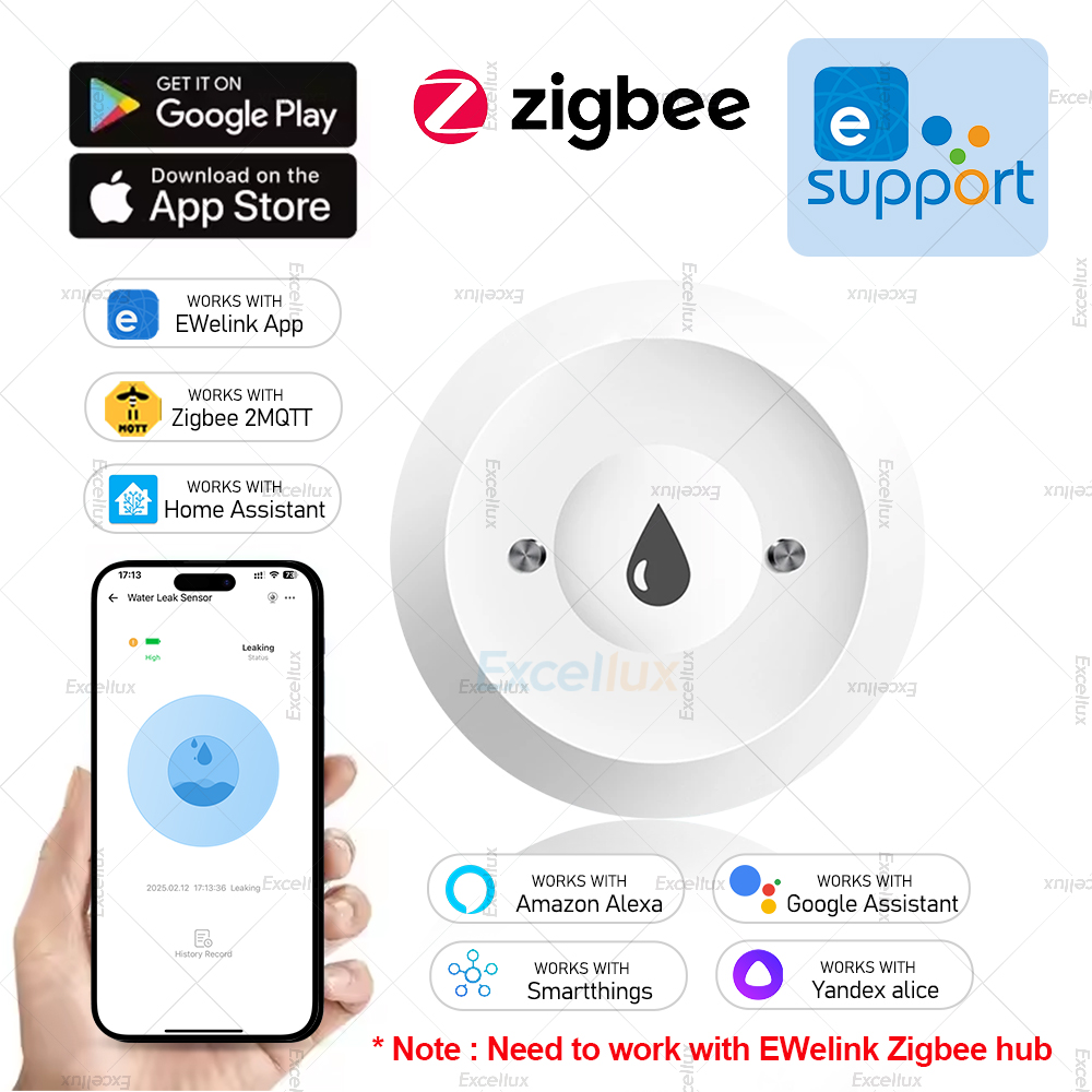 Water Alarm Sensor - Ewelink زيجبي 3.0 مستشعر المياه إنذار