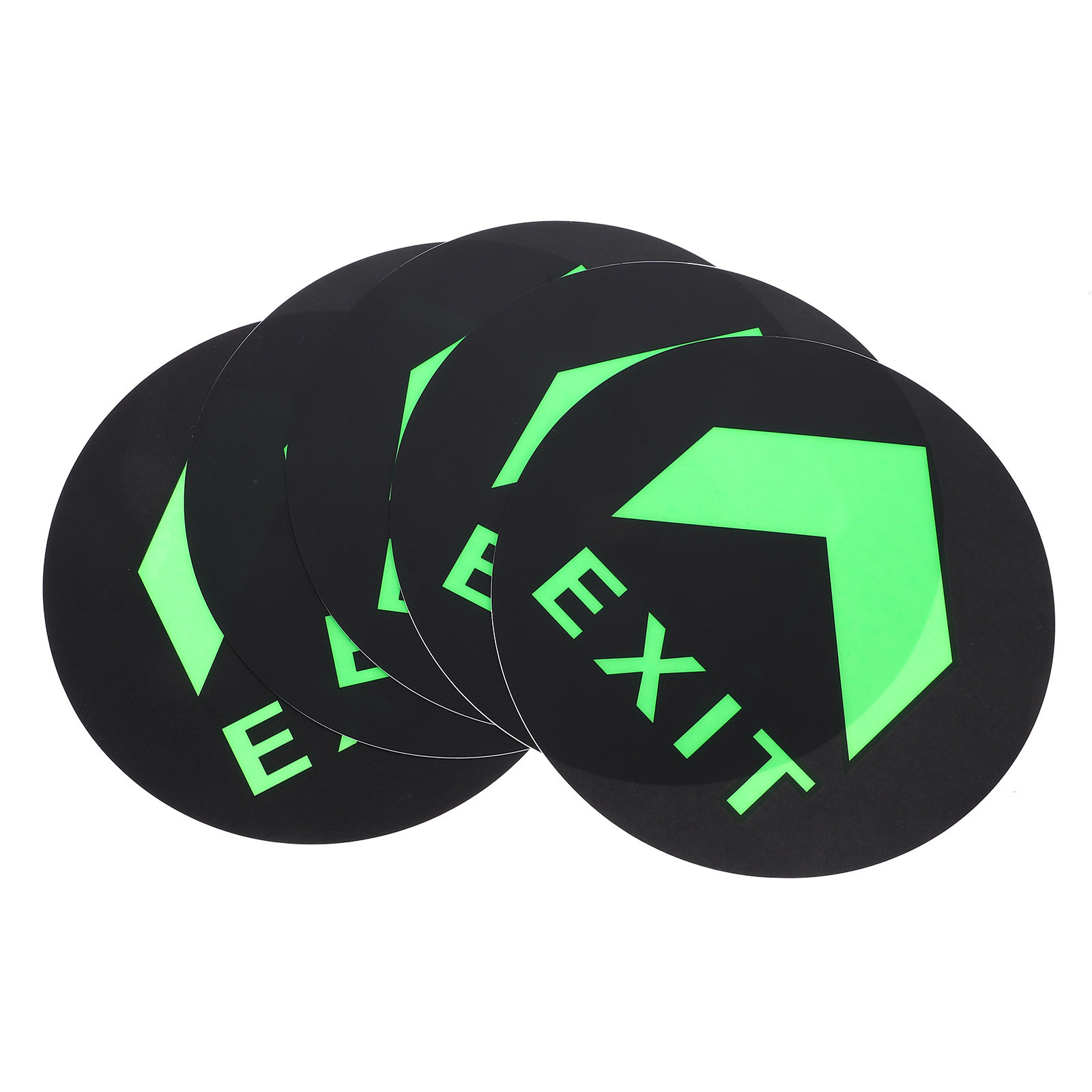 Emergency Exit Sign - 5 قطع من ملصقات الإضاءة الليلية