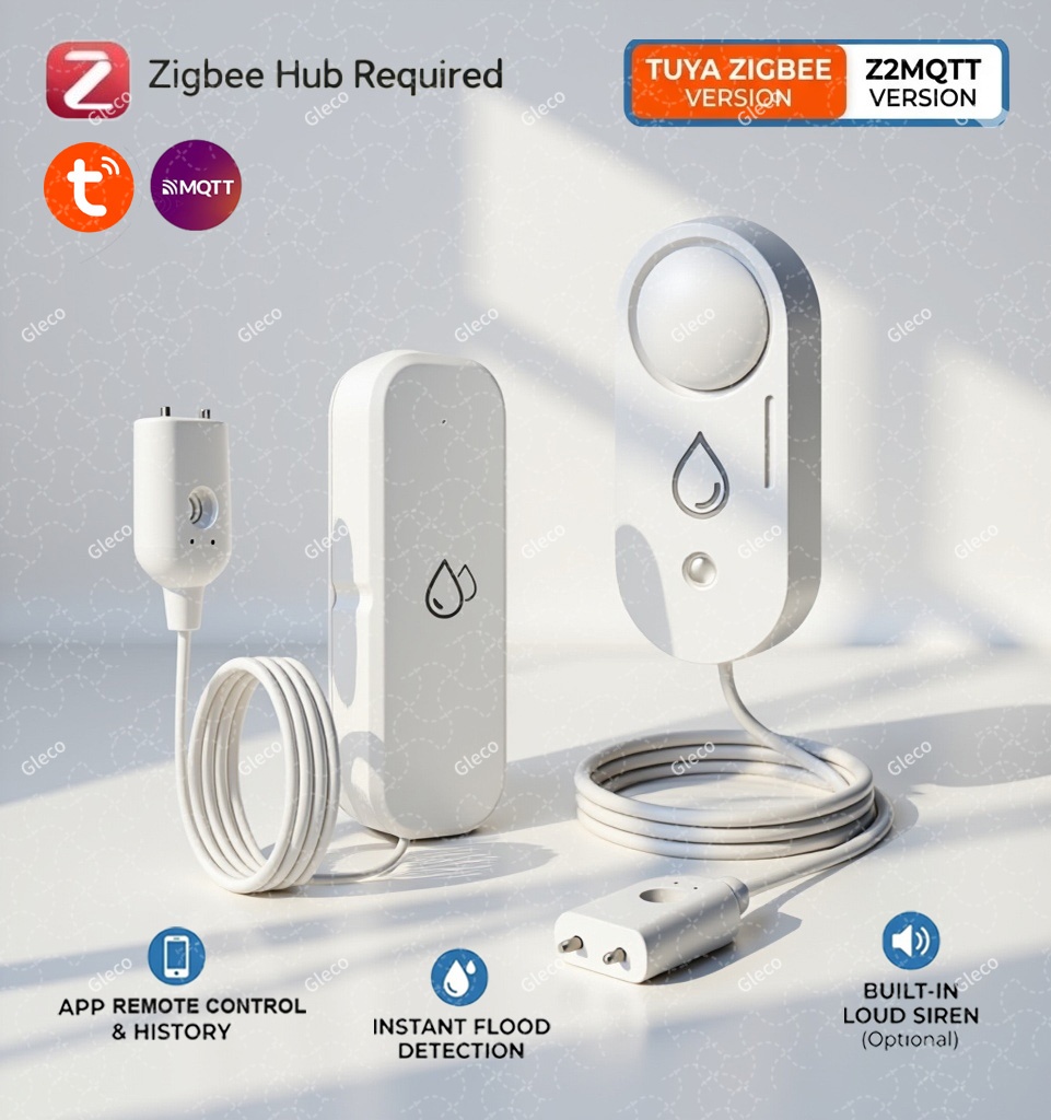 Water Alarm Sensor - مستشعر تسرب المياه زيجبي مع إنذار