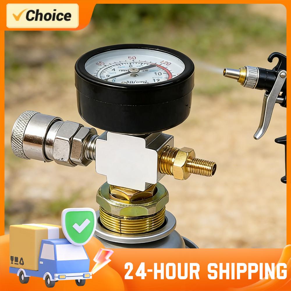 Fire Extinguisher Small - محول ضغط هواء صغير مع مقياس