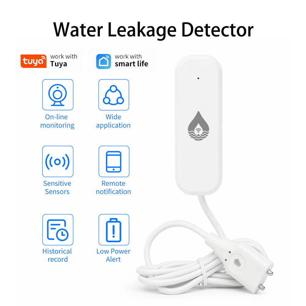 Water Alarm Sensor - جهاز إنذار تسرب المياه واي فاي/زيجبي