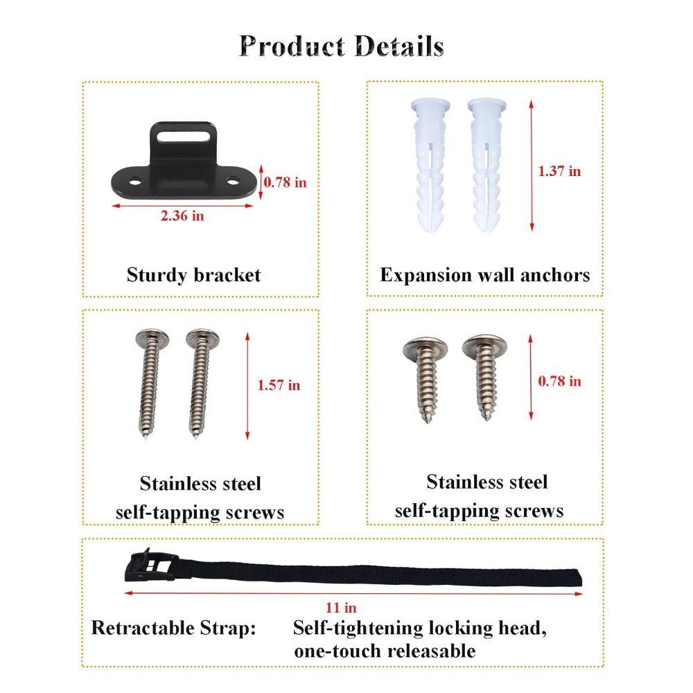 Earthquake Anchor Strap - مثبتات أثاث مقاومة للزلازل سهلة التركيب،