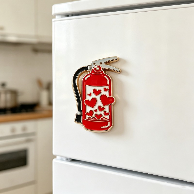 Fire Extinguisher Small - مغناطيسات ثلاجة معدنية إبداعية على شكل