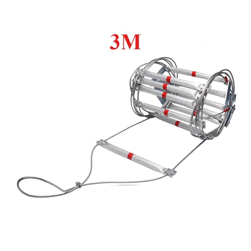 Fire Escape Ladder - سلم حبال ناعم متين من 3M،