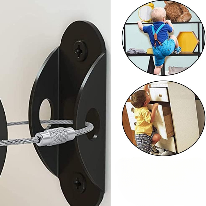 Earthquake Anchor Strap - أحزمة تثبيت الأثاث للطفل ، ومنع