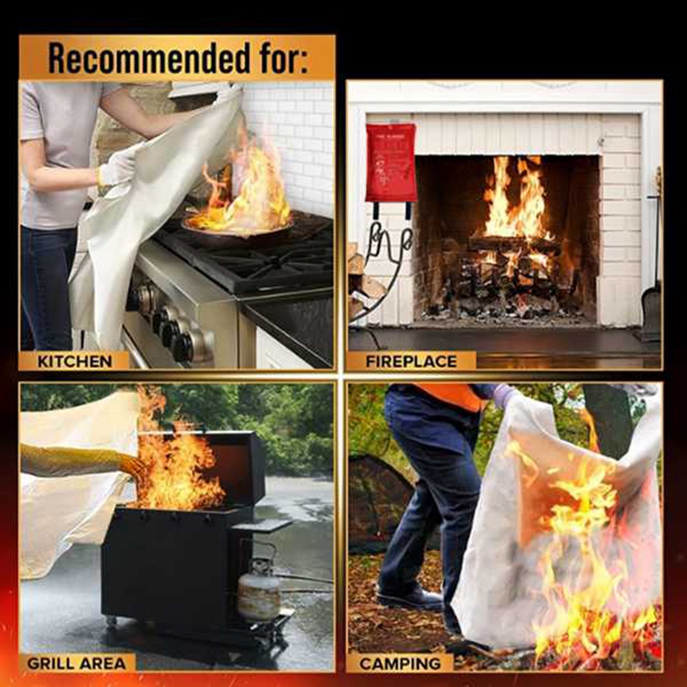 Fire Blanket Kitchen - AED2-بطانية حريق للطوارئ، بطانية حريق، بطانية