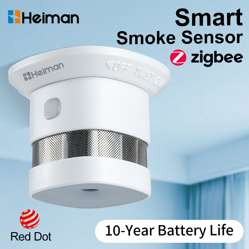 Smoke Detector Interconnected - كاشف الدخان HEIMAN Zigbee - مستشعر