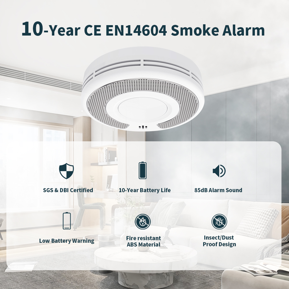 Smoke Detector Interconnected - إنذار دخان مستقل، كاشف دخان مع