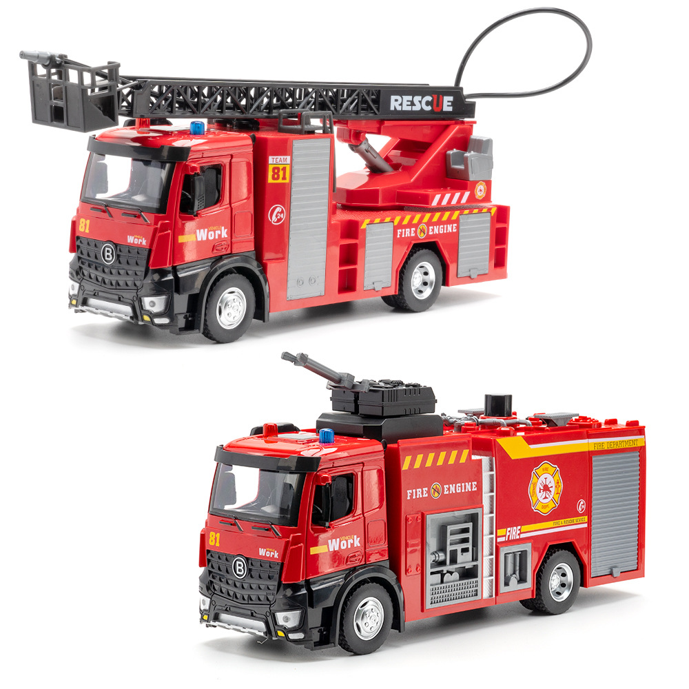 Fire Escape Ladder - شاحنات سلم إطفاء سحابية بمقياس 1:18،
