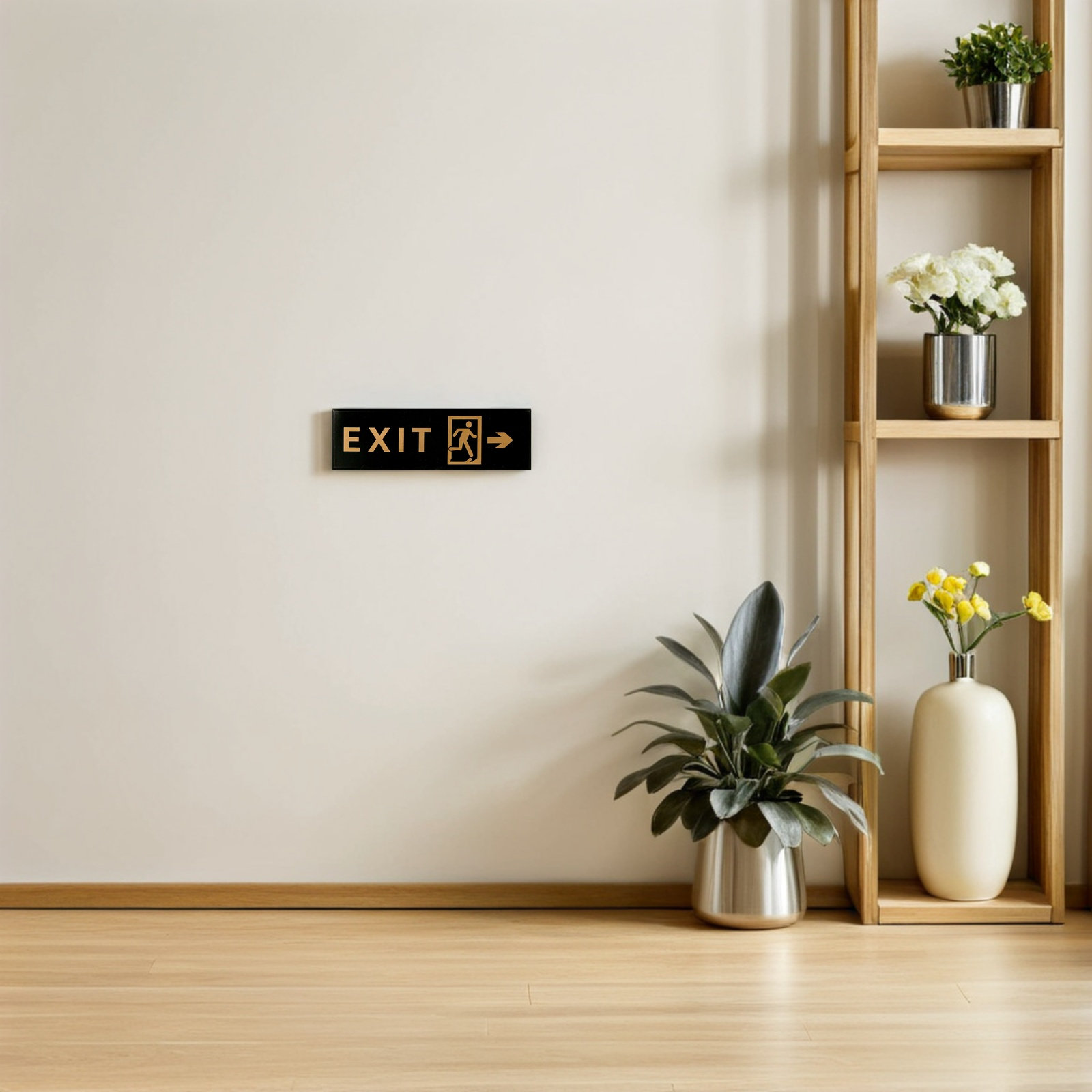 5 قطع لافتات خروج ذاتية اللصق  - مراجعة Emergency Exit Sign وسعره