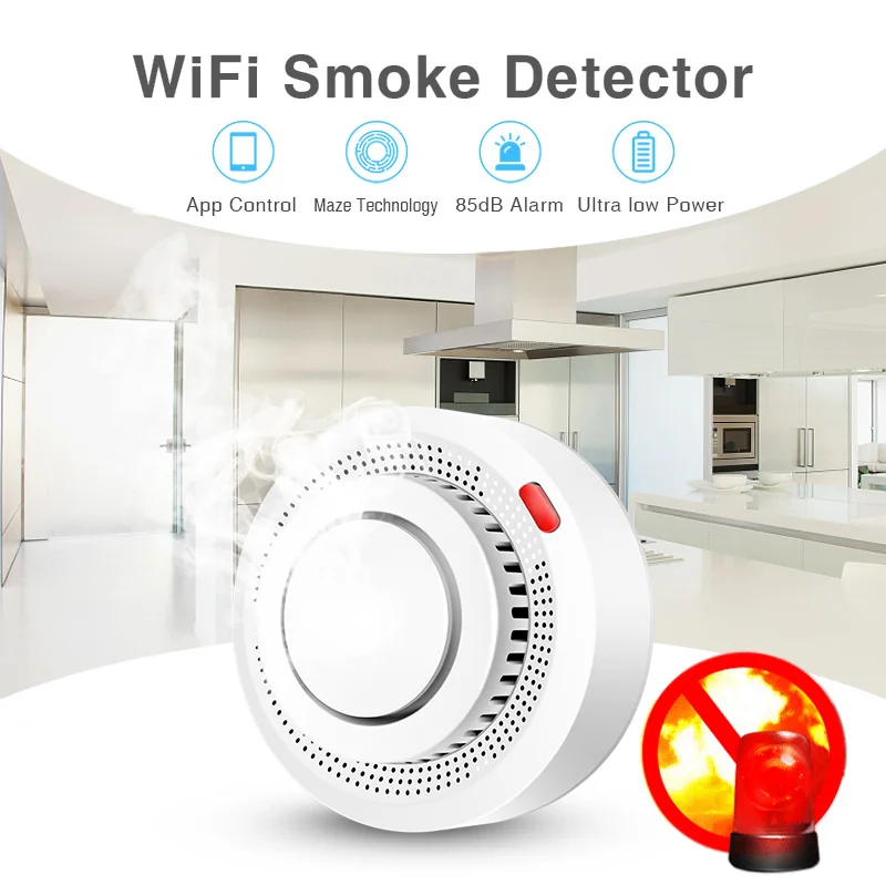 جهاز استشعار الدخان الذكي واي  - مراجعة Smoke Detector Interconnected وسعره