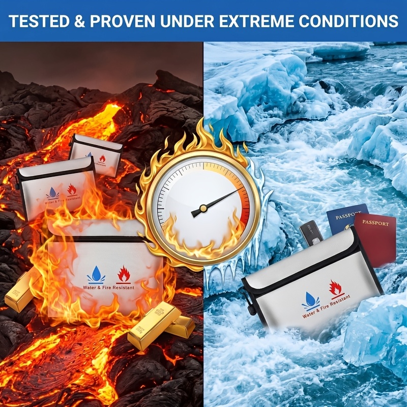 حقيبة تخزين مقاومة للحرارة وال - مراجعة Fire Safe Document وسعره