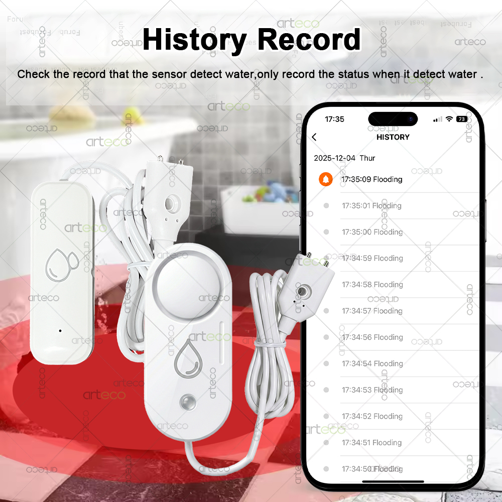 جهاز استشعار تسرب المياه زيجبي - مراجعة Water Alarm Sensor وسعره