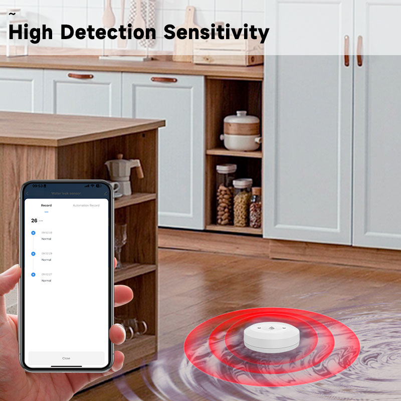 Tuya Zigbee2mqtt مستشعر غمر ال - مراجعة Water Alarm Sensor وسعره