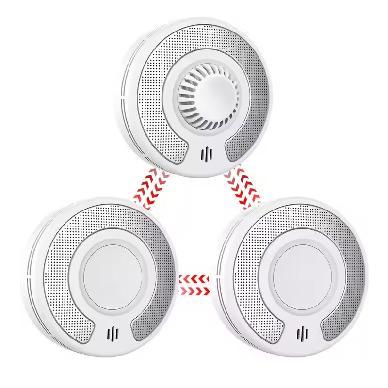 كاشف إنذار الدخان والحرارة الل - مراجعة Smoke Detector Interconnected وسعره