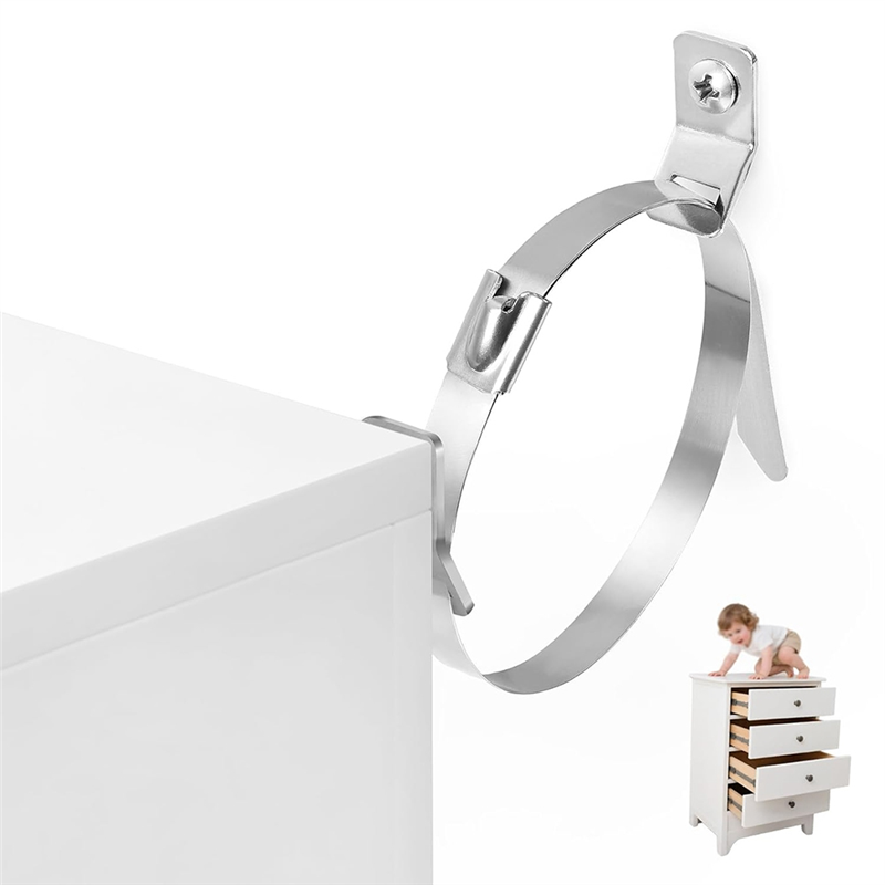 A04G-لخزانة رف الكتب أشرطة الز - مراجعة Earthquake Anchor Strap وسعره
