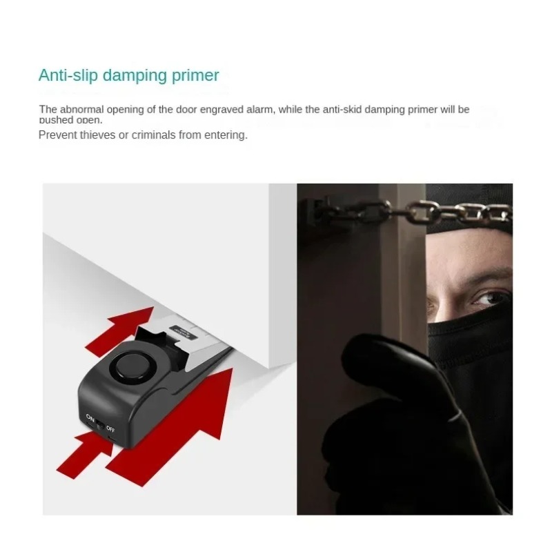 جهاز إنذار أمان محمول لمنع فتح - مراجعة Door Stop Alarm وسعره
