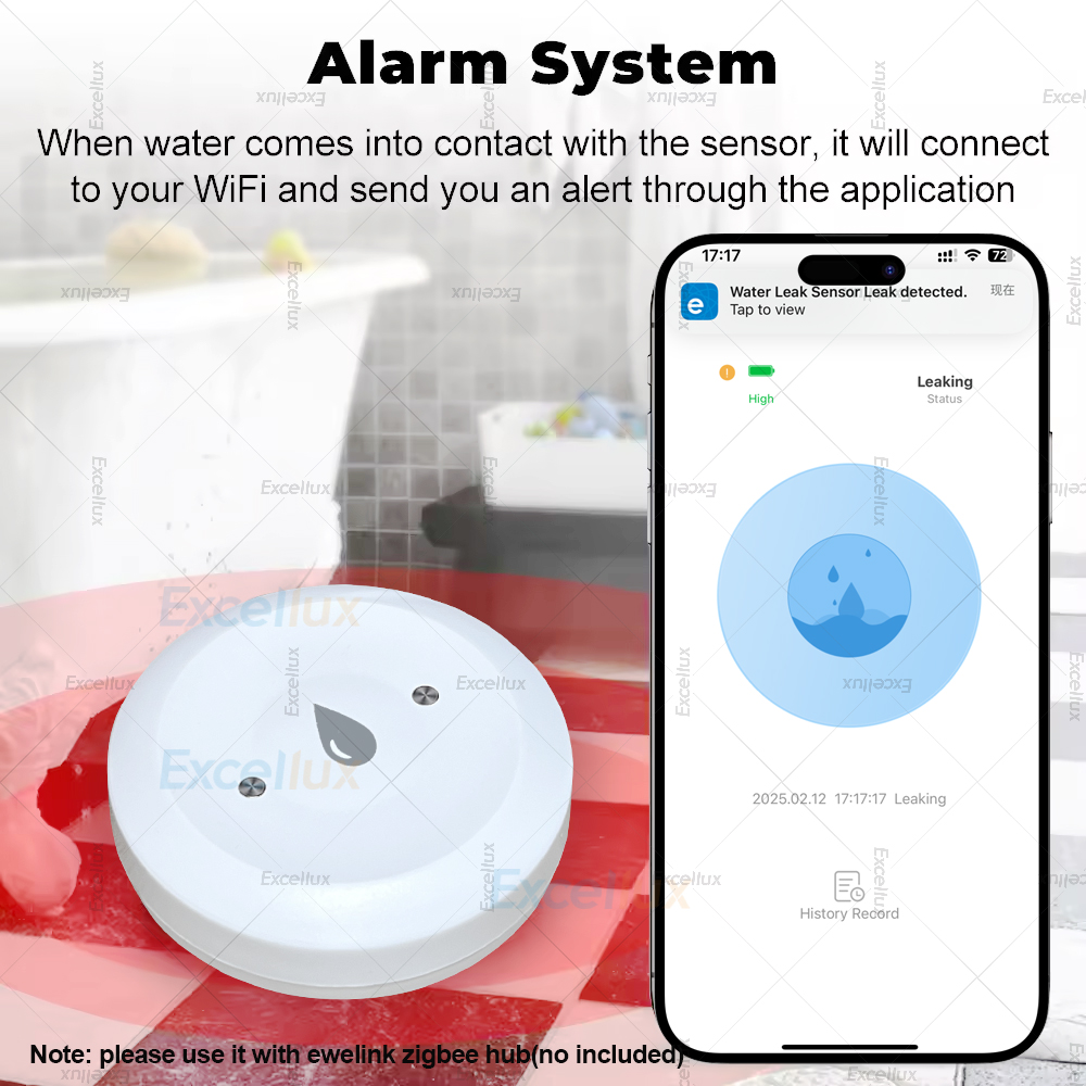 Ewelink زيجبي 3.0 مستشعر الميا - مراجعة Water Alarm Sensor وسعره