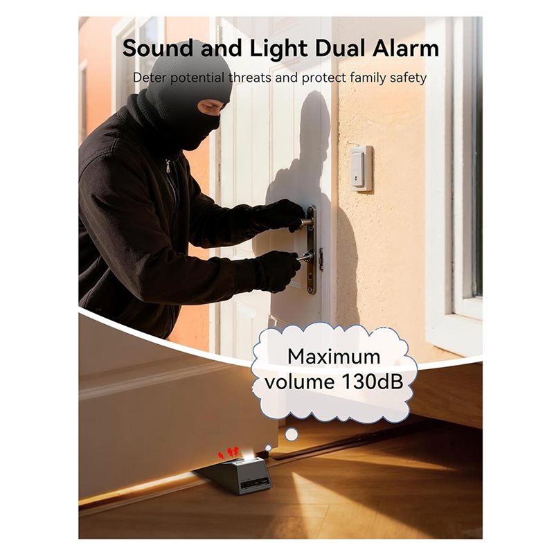 AB34-جهاز إنذار لمنع دخول الأش - مراجعة Door Stop Alarm وسعره