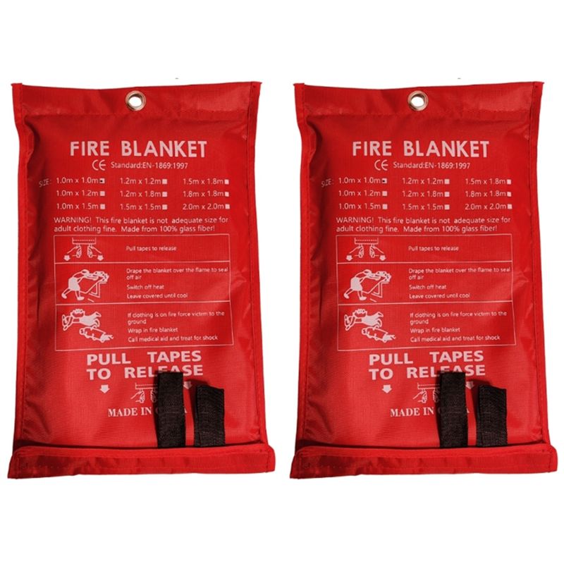عرض ترويجي: بطانيتان للطوارئ ض - مراجعة Fire Blanket Kitchen وسعره