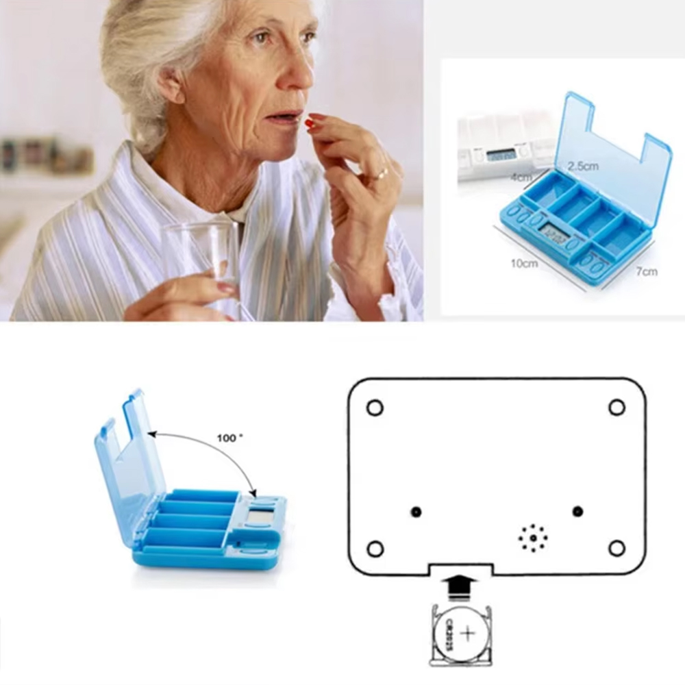 علبة أدوية ذكية بـ 4 أقسام مع  - مراجعة Medicine Cabinet Lock وسعره