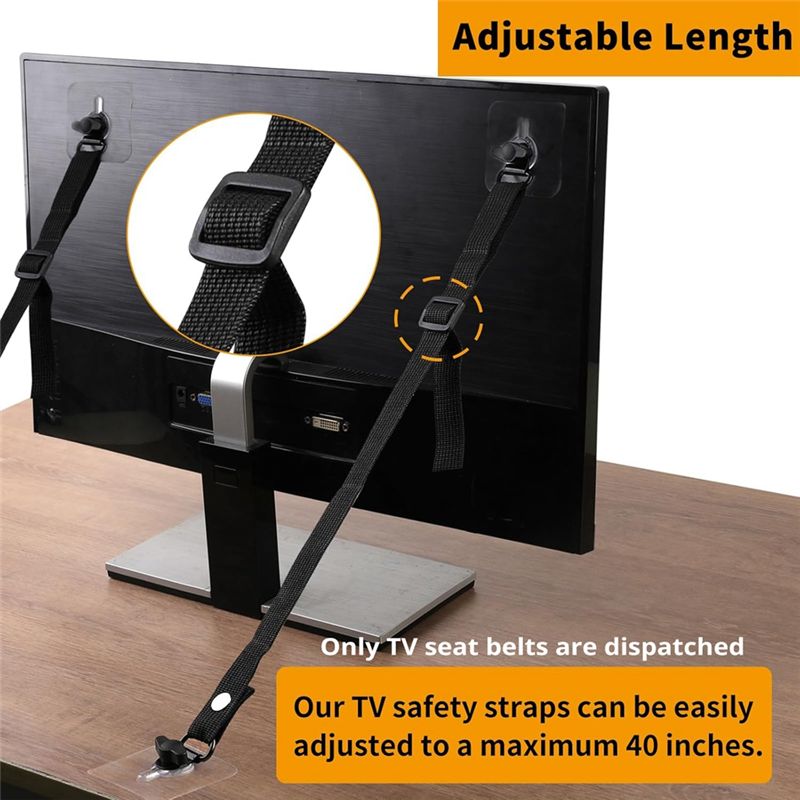أحزمة أمان للتلفزيون T23C بدون - مراجعة Earthquake Anchor Strap وسعره