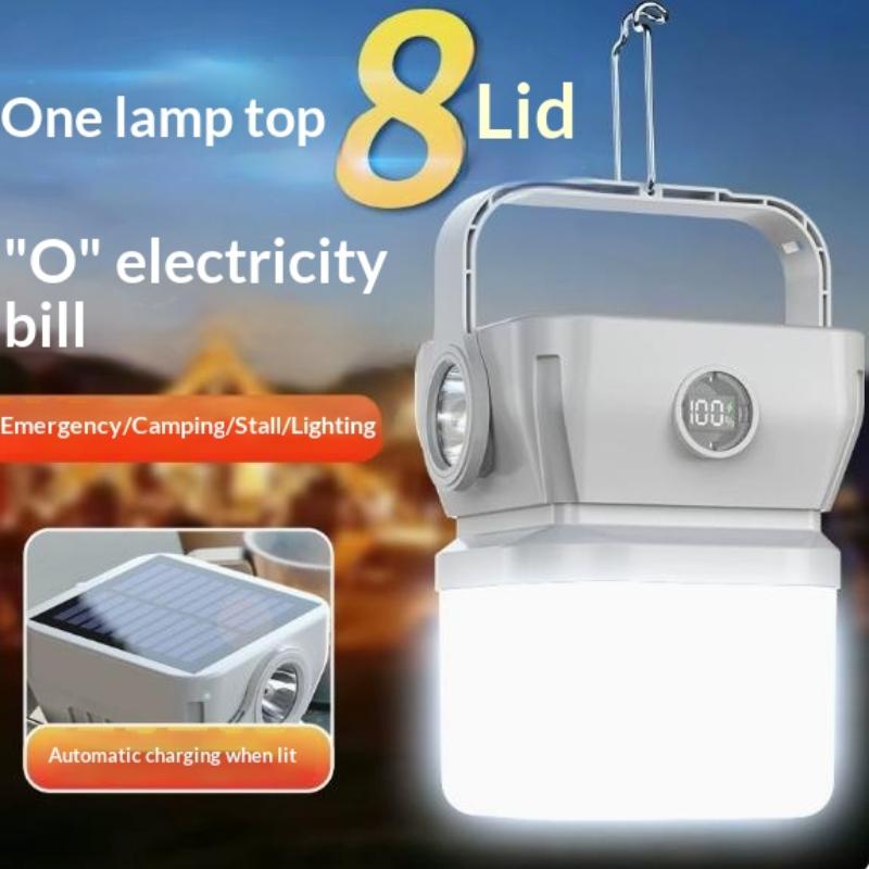 فانوس تخييم شمسي جديد مع إضاءة - مراجعة Power Outage Light وسعره