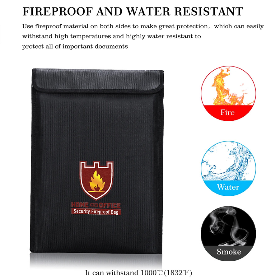 حقيبة مستندات مقاومة للحريق وم - مراجعة Fire Safe Document وسعره