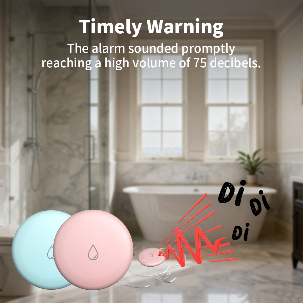 مستشعر تسرب زيجبي مع مؤشر LED  - مراجعة Water Alarm Sensor وسعره