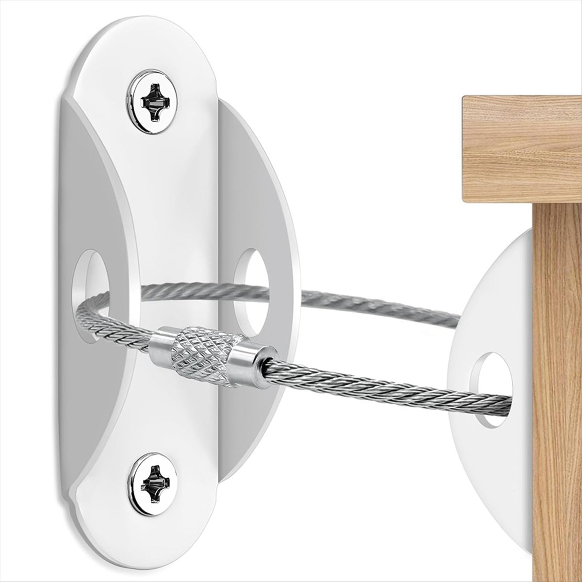 مثبتات الأثاث (6 قطع) لحماية ا - مراجعة Earthquake Anchor Strap وسعره