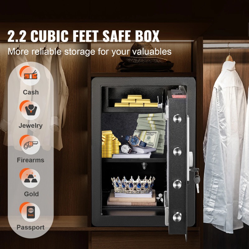 SucceBuy Electric Safe 2.2/1.8 - مراجعة Fire Safe Document وسعره