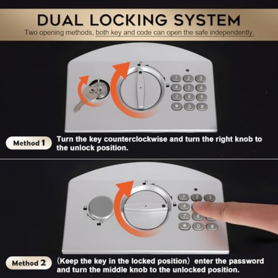 صندوق أمان معدني محمول مع قفل  - مراجعة Fire Safe Document وسعره