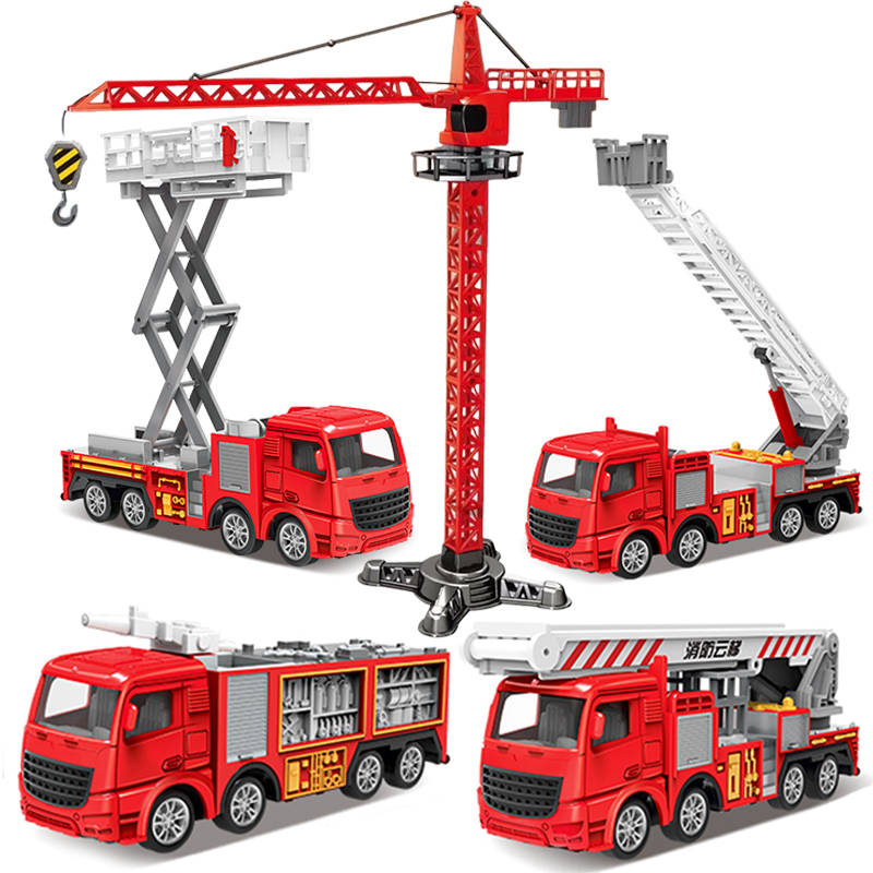 1:55 دييكاست سيارة مطافئ نموذج - مراجعة Fire Escape Ladder وسعره