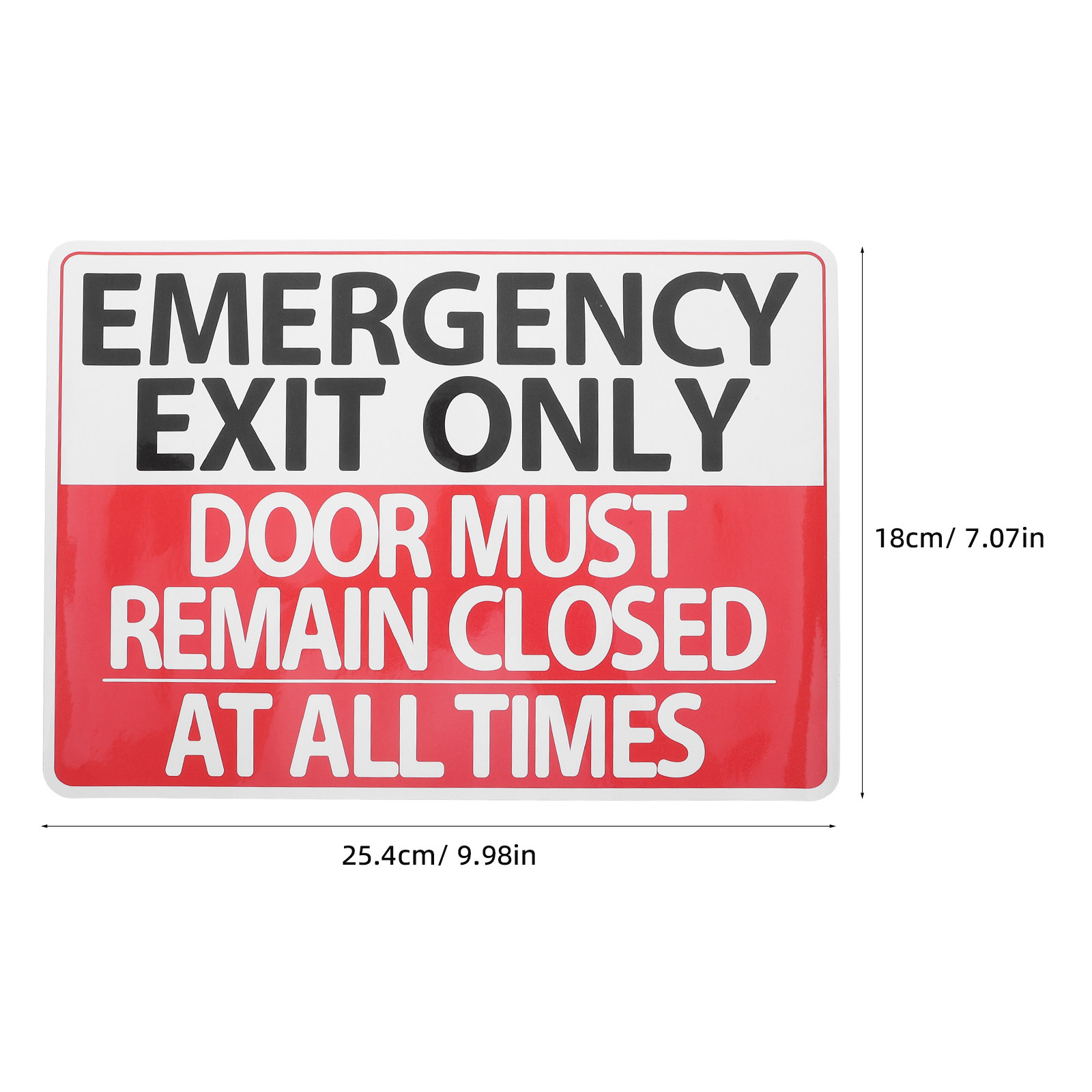 6 قطع ملصقات إشارات الخروج في  - مراجعة Emergency Exit Sign وسعره