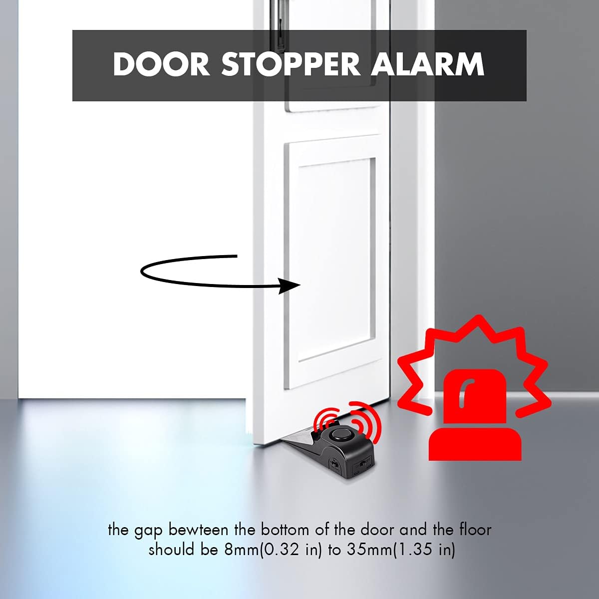 إنذار إيقاف الباب، سدادة الباب - مراجعة Door Stop Alarm وسعره