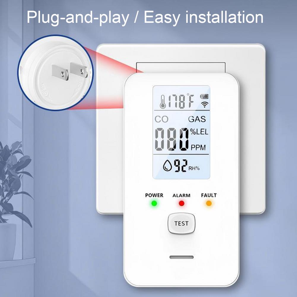 كاشف الغاز الطبيعي وأول أكسيد  - مراجعة Co Detector Plug وسعره