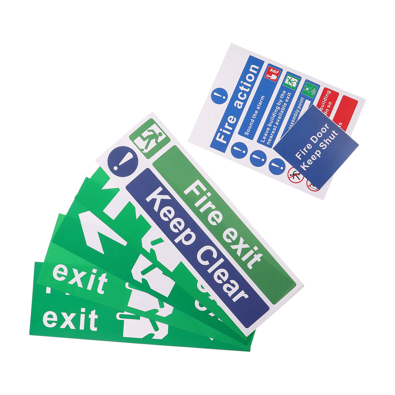 مجموعة 21 قطعة من لافتات مخارج - مراجعة Emergency Exit Sign وسعره