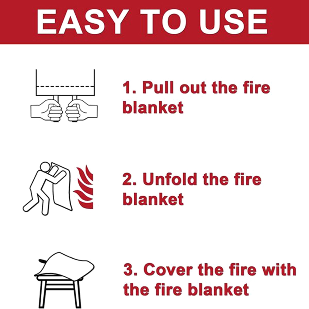 A40Z- بطانية حريق للطوارئ، بطا - مراجعة Fire Blanket Kitchen وسعره