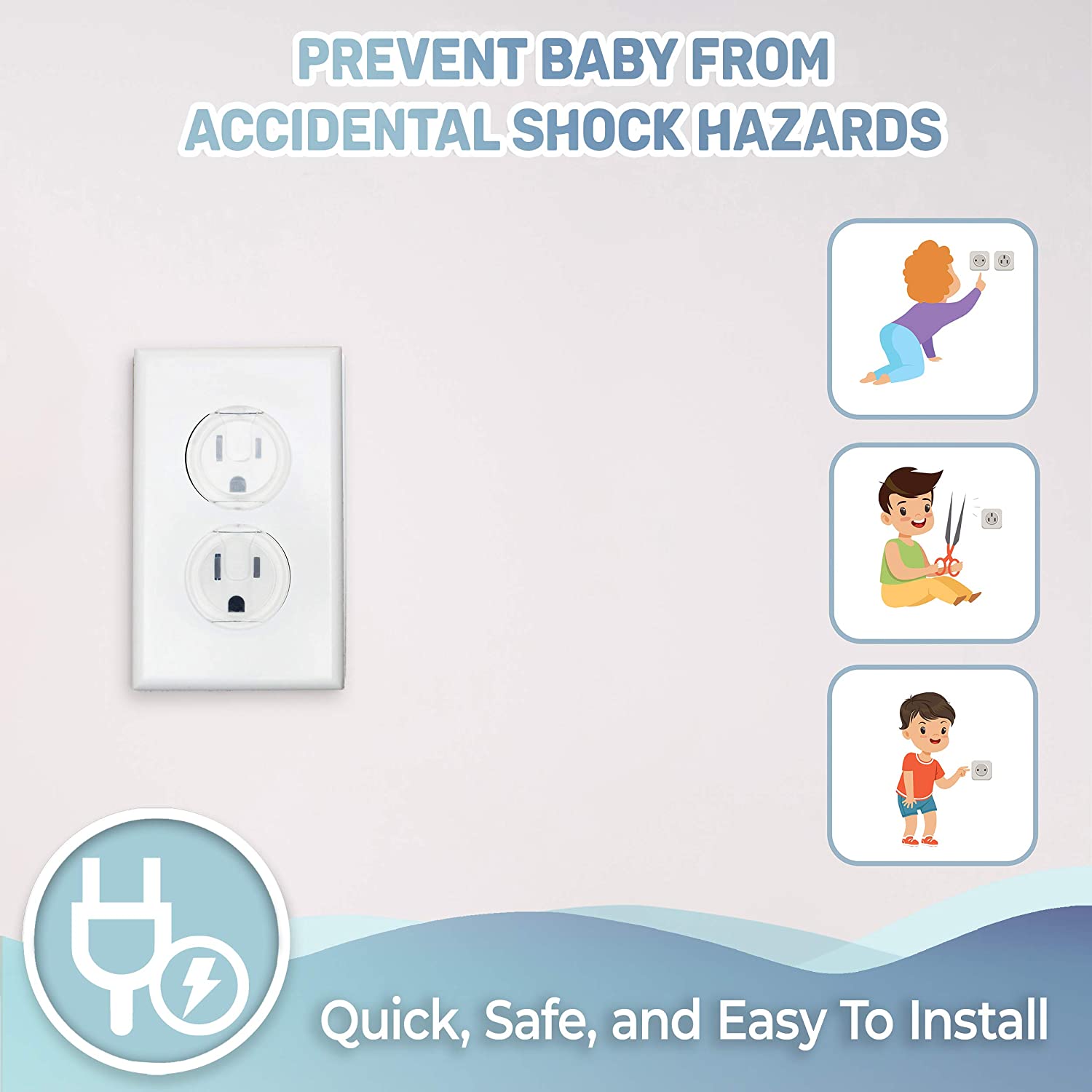 10 قطع من أغطية المخرج، واقيات - مراجعة Outlet Cover Baby وسعره