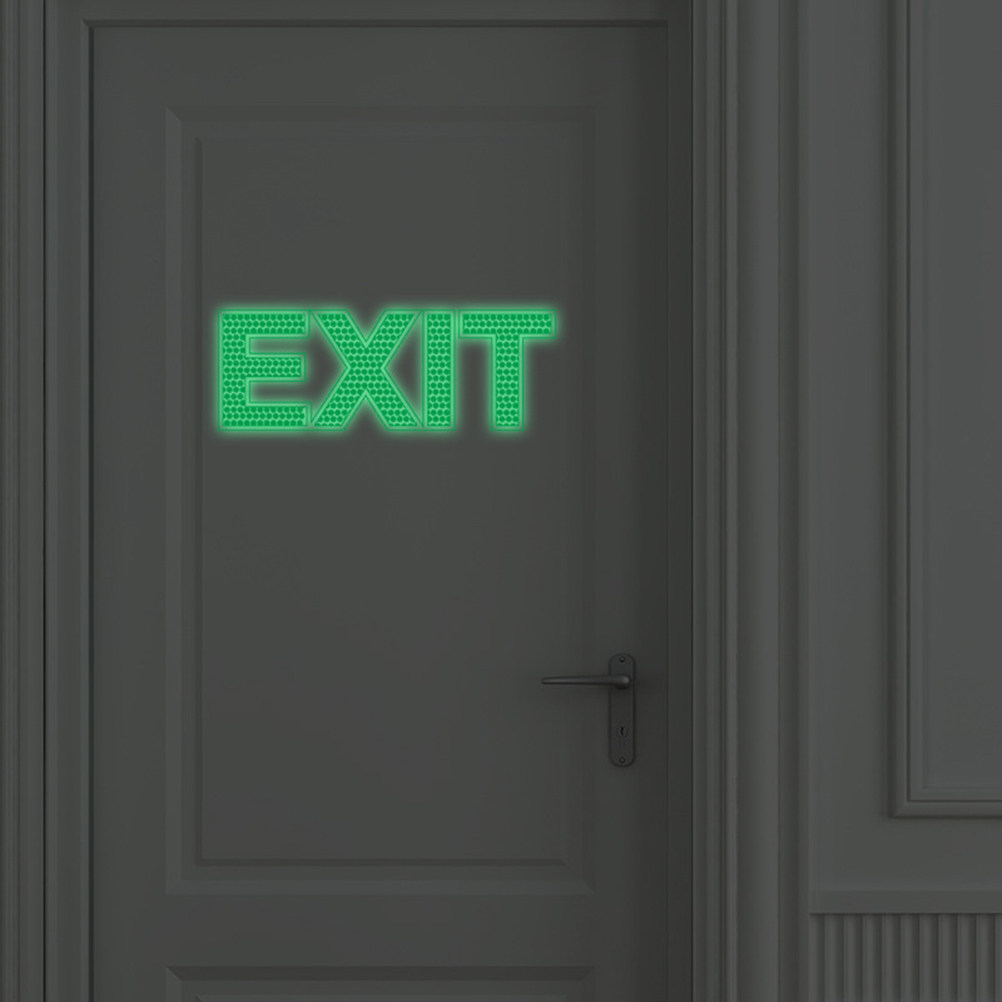 ملصق لافتة الخروج مضيء يتوهج ف - مراجعة Emergency Exit Sign وسعره