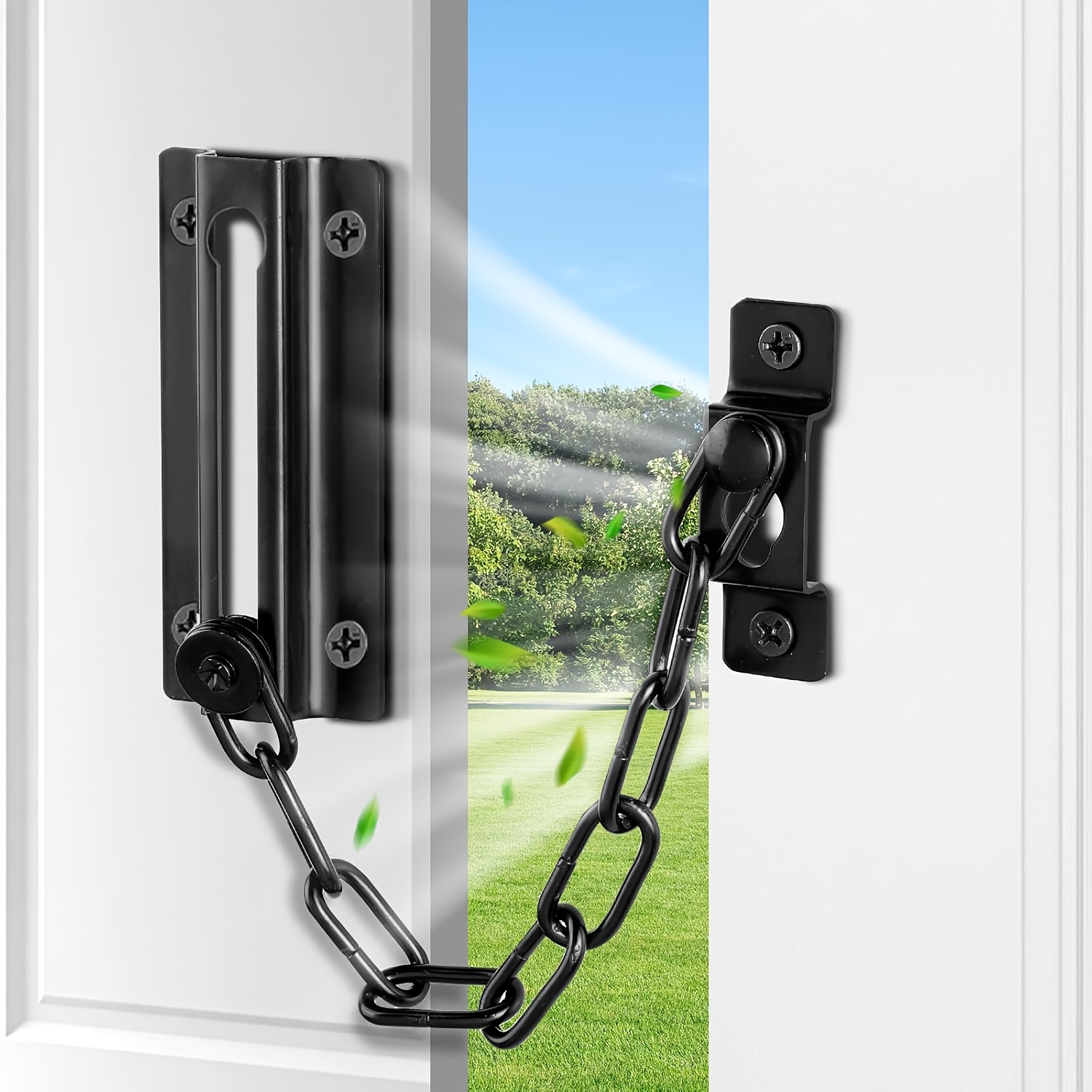 مجموعة من قفلين للأبواب باللون - مراجعة Security Chain Door وسعره