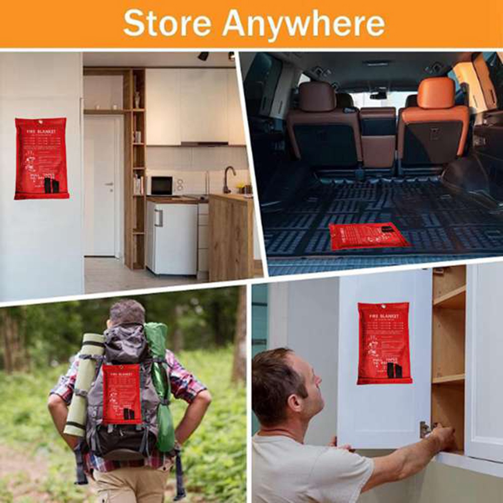AED2-بطانية حريق للطوارئ، بطان - مراجعة Fire Blanket Kitchen وسعره