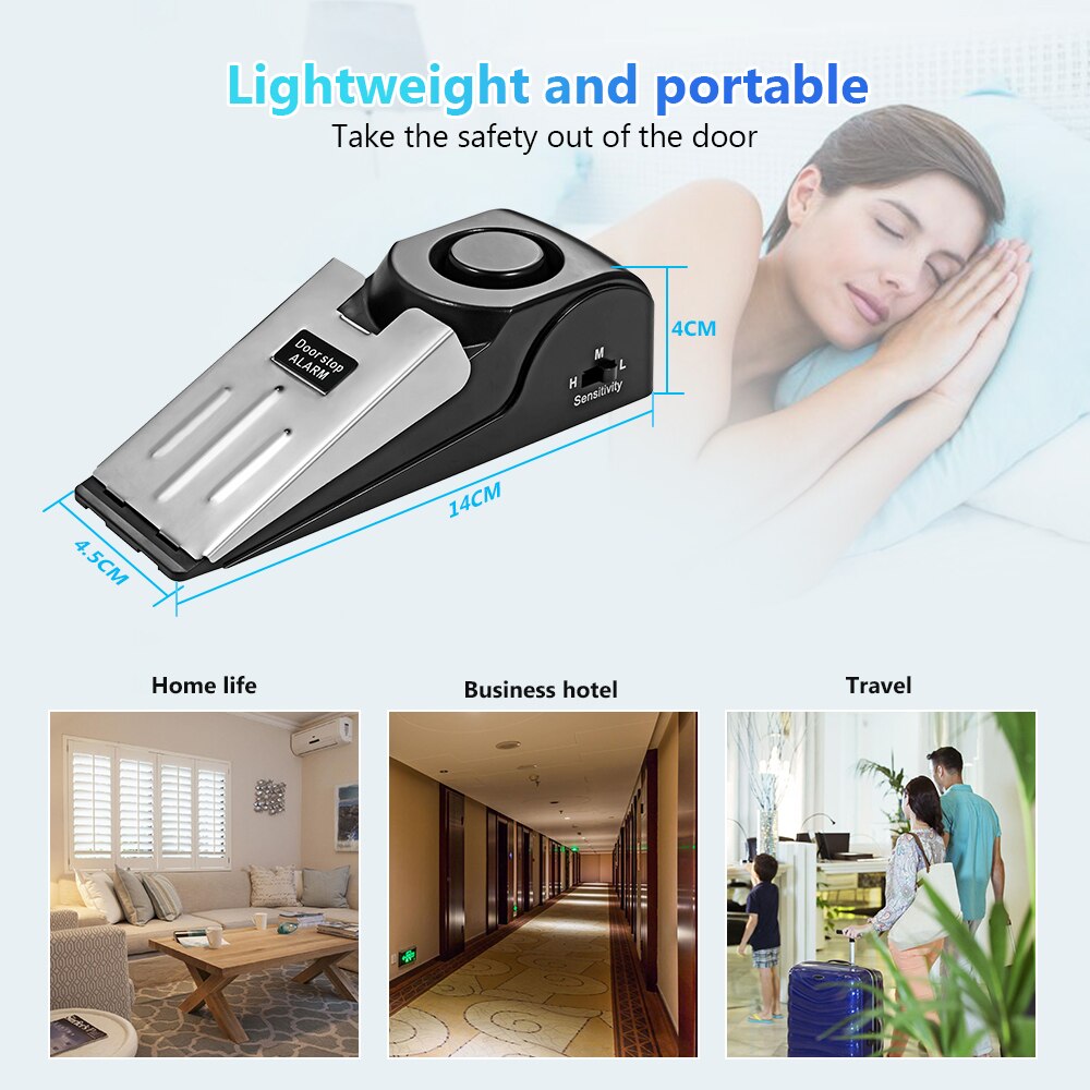 نظام إنذار لاسلكي لمنع فتح الب - مراجعة Door Stop Alarm وسعره