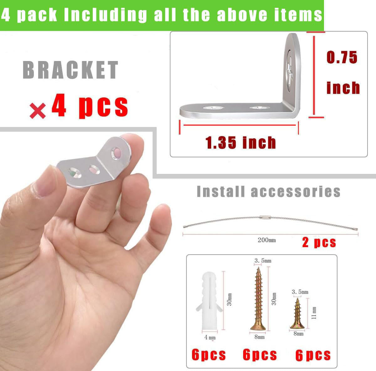 4 قطع من مثبتات الأثاث وحزام م - مراجعة Earthquake Anchor Strap وسعره