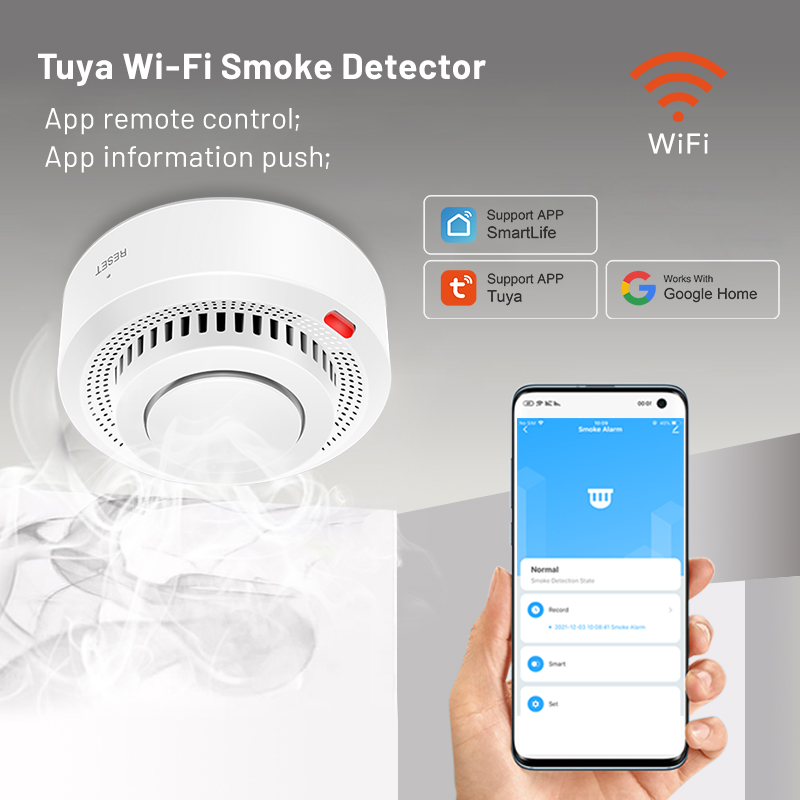 6 قطع من أجهزة استشعار الدخان  - مراجعة Smoke Detector Interconnected وسعره