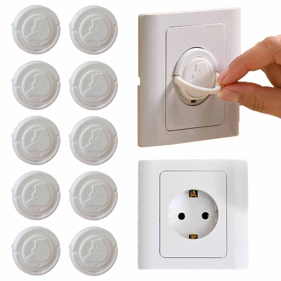 5/10 قطعة مقبس السلامة الكهربا - مراجعة Outlet Cover Baby وسعره